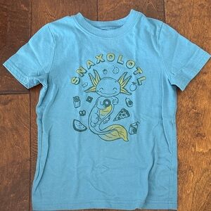 Okie Dokie Blue Snaxolotl Kids Shirt